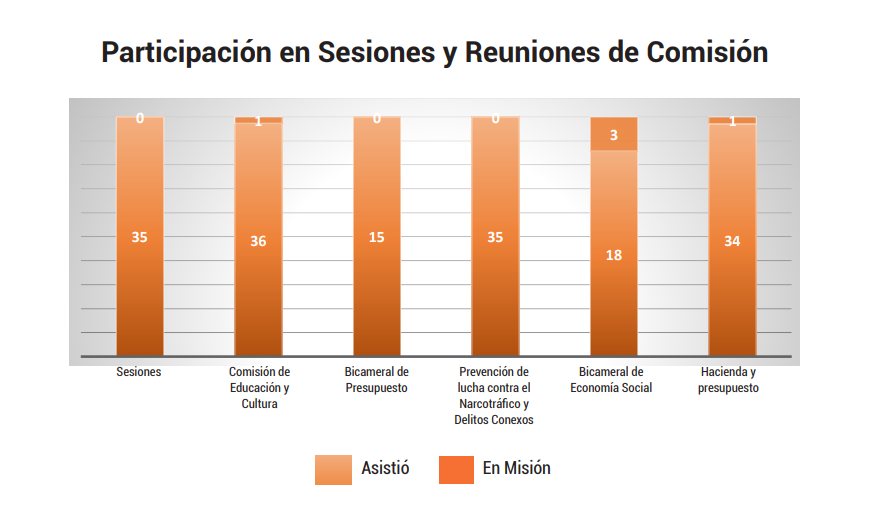 participacion en sesiones y reuniones de comision